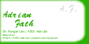 adrian fath business card
